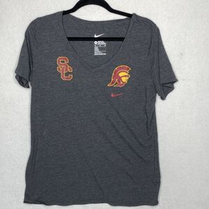 Womens USC Trojans The Nike Tee Shirt Xlarge NCAA Red University Crew